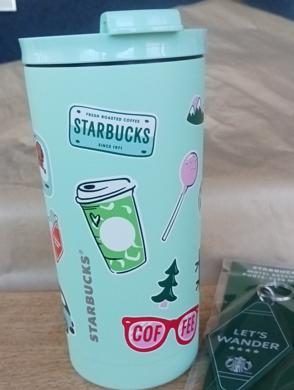 Starbucks 2026 Road Trip Collection Bundle-Tumbler, Keychain & Stickers - Picture 5 of 5